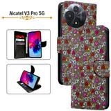 Hpa Flip Cover for Alcatel V3 Pro 5G (Brown, Pack of: 1)