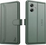 AIBEX Flip Cover for Motorola G54 5G / Motorola G64 5G|Vegan PU Leather |Foldable Stand & Pocket |Magnetic (Green, Cases with Holder, Pack of: 1)