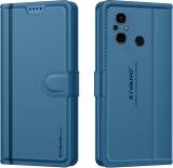 KIVANO LUXE Flip Cover for Redmi 12C / Poco C55 (Blue, Card Holder, Pack of: 1)