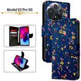 Hpa Flip Cover for Alcatel V3 Pro 5G (Blue, Pack of: 1)