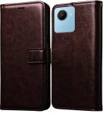 Flipkart SmartBuy Flip Cover for Realme C30s 4G (Brown)