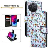 Hpa Flip Cover for Alcatel V3 Pro 5G (White, Pack of: 1)