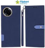 Flipkart SmartBuy Flip Cover for Realme 11 5G, Realme C67 5G (Blue, Cases with Holder, Pack of: 1)