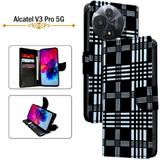 PARGO Flip Cover for Alcatel V3 Pro 5G (Black, Pack of: 1)