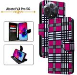 Hpa Flip Cover for Alcatel V3 Pro 5G (Pink, Pack of: 1)