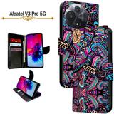 PARGO Flip Cover for Alcatel V3 Pro 5G (Purple, Pack of: 1)