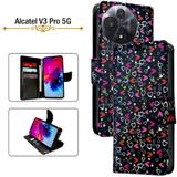 PARGO Flip Cover for Alcatel V3 Pro 5G (Black, Pack of: 1)