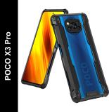 Fablue Back Cover for Poco X3 (Black, Rugged Armor, Pack of: 1)