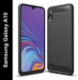 Zapcase Back Cover for Samsung Galaxy A10 (Black, Grip Case, Silicon, Pack of: 1)