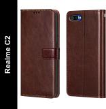 SoftTech Back Cover for Realme C2 (Brown, Dual Protection, Pack of: 1)