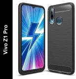 Zapcase Back Cover for Vivo Z1 Pro (Black, Grip Case, Silicon, Pack of: 1)