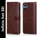 Yofashions Back Cover for Infinix hot 30i (Brown, Pack of: 1)