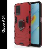 BOZTI Back Cover for Oppo A54 (Red, Rugged Armor, Pack of: 1)