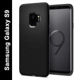 Spigen Liquid Air Back Cover for Samsung Galaxy S9 (Black, Shock Proof, Pack of: 1)