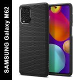 Spigen Liquid Air Back Cover for SAMSUNG Galaxy F62, SAMSUNG Galaxy M62 (Black, Grip Case, Pack of: 1)