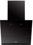 Hindware LEXIA 60 1350 CMH Auto Clean Wall Mounted BLACK, BLACK GLASS 1350 CMH Chimney