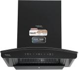 Hindware Zinnia 60 cm Autoclean Maxx Silence Kitchen Chimney Auto Clean Wall Mounted BLACK 1300 CMH Chimney