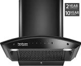 Hindware CELESIA 60 CM 1500CMH AUTOCLEAN CHIMNEY WITH MOTION SENSOR ( LAUNCH YEAR 2023 ) Auto Clean Wall Mounted BLACK 1500 CMH Chimney