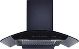 Elica WDFL PLUS HAC LTW 90 MS NERO Auto Clean Wall Mounted Black 1500 CMH Chimney