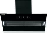 MarQ by Flipkart ZETA 90 Auto Clean Wall Mounted Black 1250 CMH Chimney