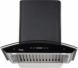 Hindware Cleo Plus 60 Auto-Clean Auto Clean Wall Mounted BLACK, BLUE 1200 CMH Chimney