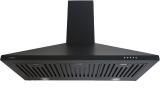 RUWA AVA90 BLACK Wall Mounted BLACK 1250 CMH Chimney