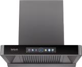 Hindware MARCELLA 60 | Filterless Technology | MaxX Suction 1700 m /hr* | BLDC Motor | Auto Clean Wall Mounted GREY 1700 CMH Chimney
