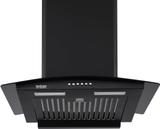 Hindware Claudia Autoclean 60 PACK OF 1 Auto Clean Wall Mounted Black 1200 CMH Chimney