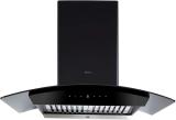 Elica WDAT HAC 90 MS NERO Auto Clean Wall Mounted Black 1200 CMH Chimney