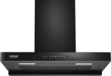 Hindware Smart Appliances Regina 75 cm Auto Clean | Maxx Technology | T-Shape | Filterless | Touch Control, Motion Sensor | Energy Efficient LED Light | Powerful Suction | Wall Mounted Black 1300 CMH Chimney