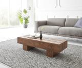 Allie Wood Rosewood (sheesahm) Solid Wood Coffee Table (Finish Color - Teak Brown Finish, Pre-assembled)