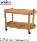 swagath furniture Coffee table For Cafe/Home/Living room Plastic Coffee Table (Finish Color - Sandle Wood, DIY(Do-It-Yourself))