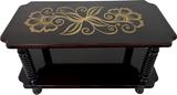Malbro Best Budget Coffee Table | Stylish & Durable | Compact Living Room Table Engineered Wood Coffee Table (Finish Color - BLACK, DIY(Do-It-Yourself))