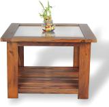 INDIKASA INDIKASA Zeppelin Centre Table | Solid Sheesham Coffee Table | Teak Finish Solid Wood Coffee Table (Finish Color - Brown, Pre-assembled)