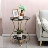 Crafty Store Crafty Store, with Metal Frame/Flower/(Gold & Black) Metal Coffee Table (Finish Color - Gold, Pre-assembled)