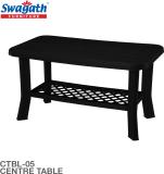 swagath furniture Coffee table For Cafe/Home/Living room Plastic Coffee Table (Finish Color - Black, DIY(Do-It-Yourself))