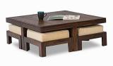 Ratandhara Furniture Solid Sheesham Wood Wooden Center Table Centre Table For Living Room Solid Wood Coffee Table (Finish Color - Brown, Pre-assembled)