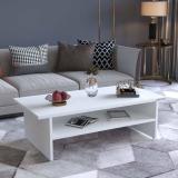 Floresta Wud Engineered Wood Beautiful Coffee/Center/Tea Table For Living Room / Hotel. Engineered Wood Coffee Table (Finish Color - White Finish, DIY(Do-It-Yourself))