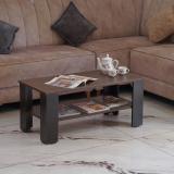 PEDPIX Modern Coffee Table-End & Sofa Side Tea Table,Centre Table Engineered Wood Coffee Table (Finish Color - VENGE, Knock Down)