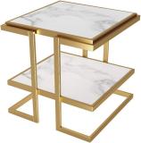 PRITI Engineered Wood Coffee Table (Finish Color - White, Pre-assembled)