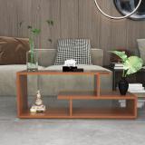 PICKWOOD ZANNIS Engineered Wood Coffee Table (Finish Color - Classic Walnut, DIY(Do-It-Yourself))