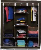 vipash 6+2 Portable Wardrobe for Storage Carbon Steel Collapsible Wardrobe (Finish Color - BROWN, DIY(Do-It-Yourself))