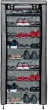 GlowSilk 9 layer metal shoe rack in grey colour Carbon Steel Collapsible Wardrobe (Finish Color - grey, DIY(Do-It-Yourself))