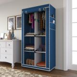 MS MODSTYLE PP Collapsible Wardrobe (Finish Color - Blue, DIY(Do-It-Yourself))