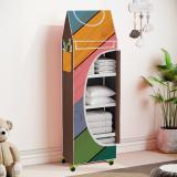 Altered Lifestyle Baby 5 Layer Unbreakable Material PVC With Wheels PP Collapsible Wardrobe (Finish Color - A5_BROWN::Multicolor, DIY(Do-It-Yourself))