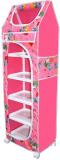 Prizam 6 Shelve Unbreakable Material PVC Collapsible Wardrobe ... PP Collapsible Wardrobe (Finish Color - Pink, DIY(Do-It-Yourself))