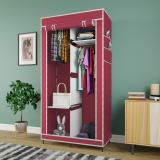 ECO SHOPEE 2+2 Shelves Portable 7800-4 PP Collapsible Wardrobe (Finish Color - Pink, DIY(Do-It-Yourself))