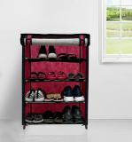 GlowSilk Carbon Steel Collapsible Wardrobe (Finish Color - Pink, DIY(Do-It-Yourself))