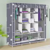 Flipkart Perfect Homes Studio 12 Shelf 3 Door Elegant Printed PP Collapsible Wardrobe (Finish Color - Digital Awesome box Print, DIY(Do-It-Yourself))