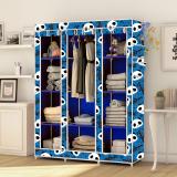 GALLAXY 10 Shelf 3 Door Digital Print Cotton Collapsible Wardrobe (Finish Color - Before Christmas Print, DIY(Do-It-Yourself))